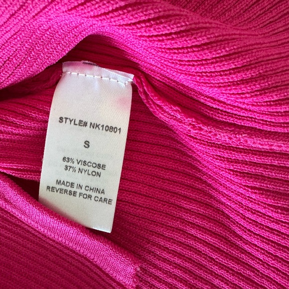 Pink Ribbed Long Sleeve Top - Picture 4 of 4